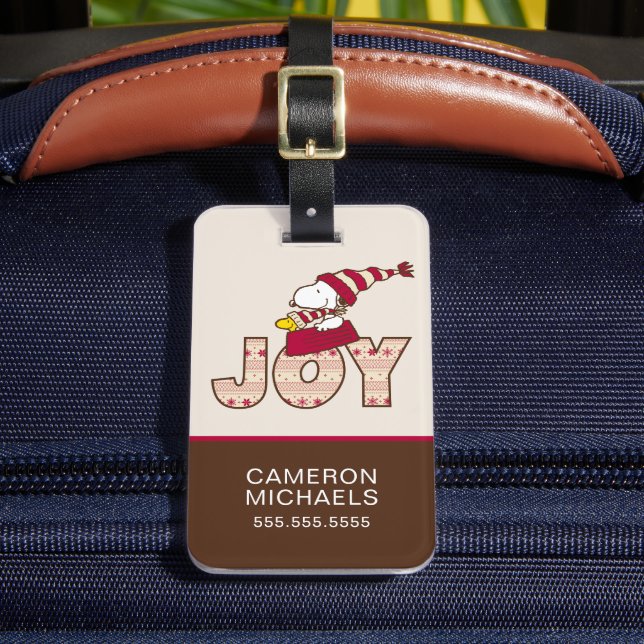 Jordnötter | Joy Sled Ride & Snoopy & Woodstock Bagagebricka (Framsida Insitu 2)