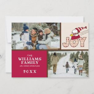 Jordnötter   Joy Sled Ride & Snoopy & Woodstock Julkort