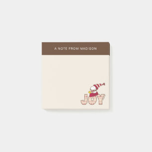 Jordnötter Joy Sled Ride & Snoopy & Woodstock Post-it Block