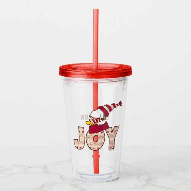 Jordnötter | Joy Sled Ride & Snoopy & Woodstock Take Away Mugg (Framsida)