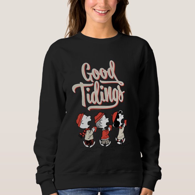 Jordnötter Julens Bra Tidings T Shirt (Framsida)