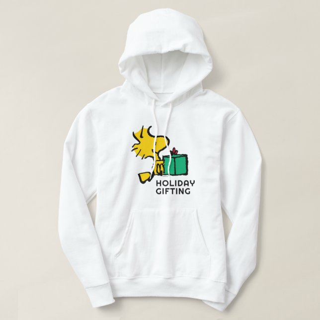 Jordnötter | Julgåva för trästock Hoodie (Design framsida)
