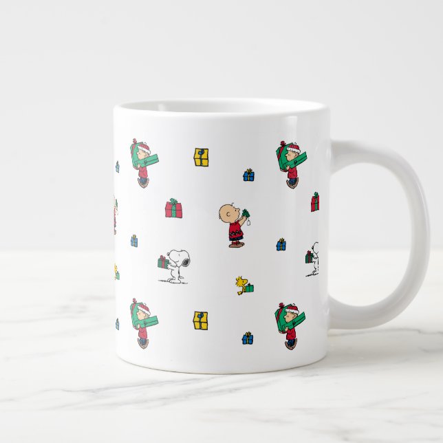Jordnötter | Julgåva Ge Mönster Jumbo Mugg (Höger)