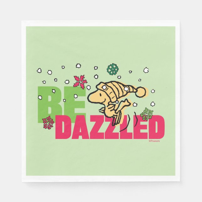 Jordnötter | Julträdsstock som är azziserad Pappersservett (Framsidan)