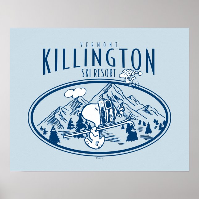 Jordnötter | Killington Ski Resort Vermont Poster (Framsidan)