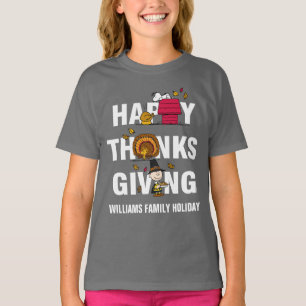 Jordnötter   Kombination av Happy thanksgiving T Shirt