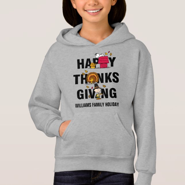 Jordnötter | Kombination av Happy thanksgiving T Shirt (Framsida)