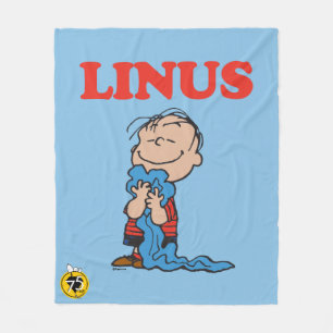 Jordnötter   Linus Blanket Smile Fleecefilt
