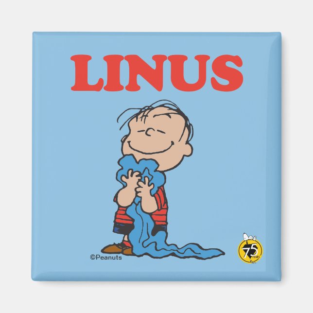 Jordnötter | Linus Blanket Smile Magnet (Framsidan)