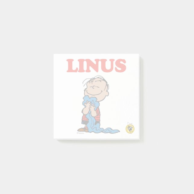 Jordnötter | Linus Blanket Smile Post-it Block (Framsida)