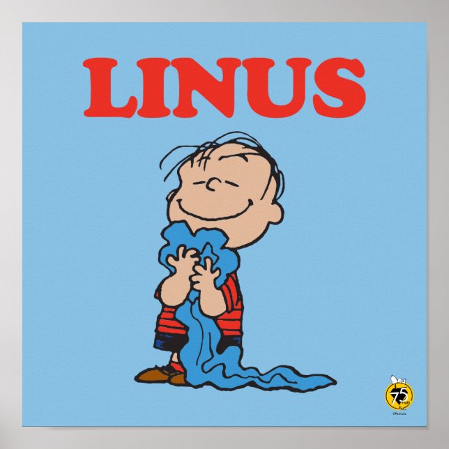 Jordnötter | Linus Blanket Smile Poster (Framsidan)