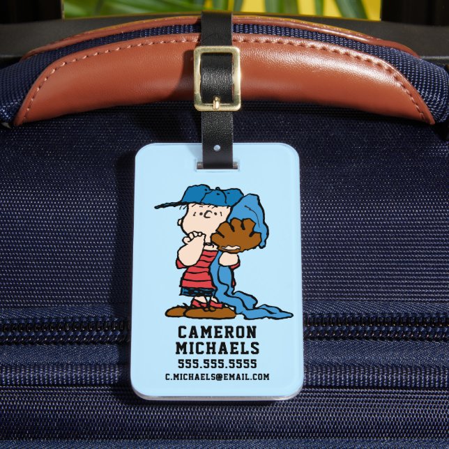 Jordnötter | Linus i hans baskiska redskap Bagagebricka (Framsida Insitu 2)