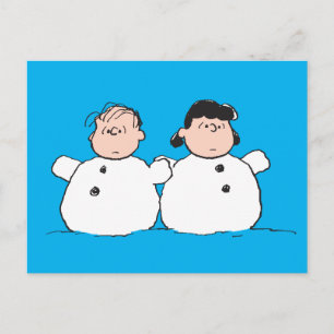 Jordnötter Linus & Lucy Snögubbars Vykort