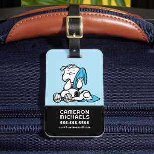 Jordnötter   Linus & Snoopy Bagagebricka