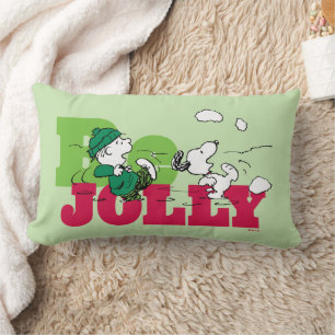 Jordnötter   Linus & Snoopy BE Jolly Lumbarkudde