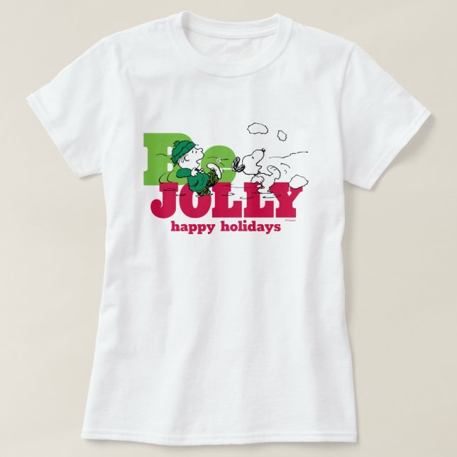 Jordnötter | Linus & Snoopy BE Jolly T Shirt (Design framsida)