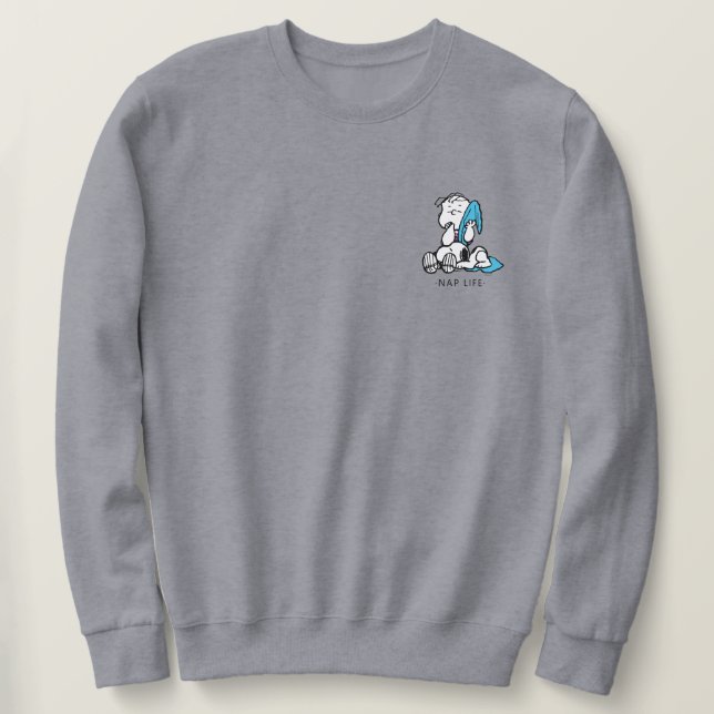 Jordnötter | Linus & Snoopy Lång Ärmad Tröja (Design framsida)