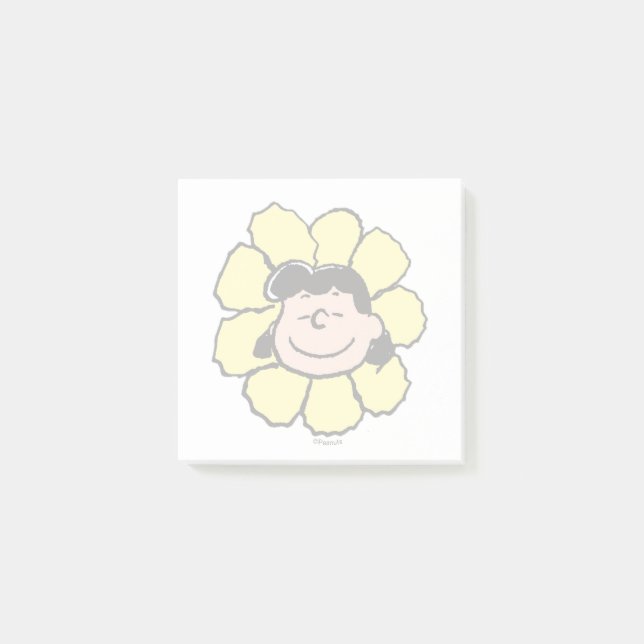 Jordnötter | Lucy Flower Post-it Block (Framsida)