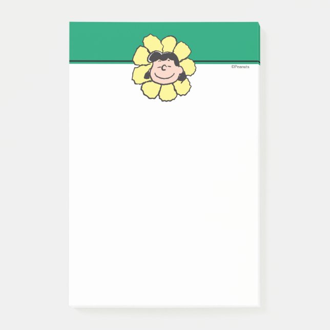 Jordnötter | Lucy Flower Post-it Block (Framsida)