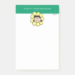 Jordnötter   Lucy Flower Post-it Block
