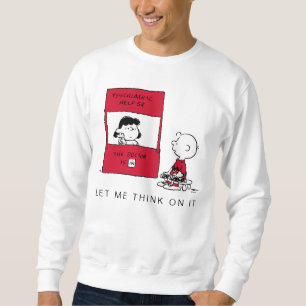 Jordnötter Lucy Ge Charlie Brown Advice Lång Ärmad Tröja