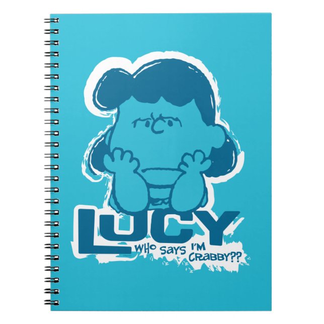 Jordnötter | Lucy Vem säger att jag är Crabby? Anteckningsbok (Framsidan)
