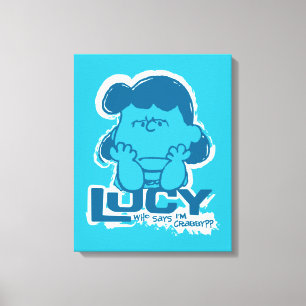 Jordnötter Lucy Vem säger att jag är Crabby? Canvastryck