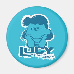 Jordnötter Lucy Vem säger att jag är Crabby? Magnet