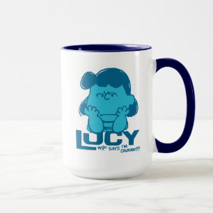Jordnötter Lucy Vem säger att jag är Crabby? Mugg