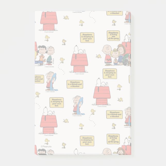 Jordnötter | Lycka är... Post-it Block (Framsida)