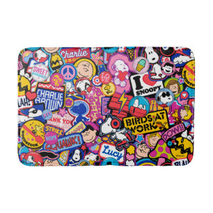 Jordnötter   Mixtape Patch Mönster Badrumsmatta