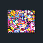 Jordnötter | Mixtape Patch Mönster Canvastryck<br><div class="desc">Kolla in den här roligten med Peanuts Gang i söta plåster.</div>