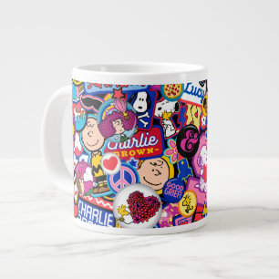 Jordnötter   Mixtape Patch Mönster Jumbo Mugg