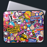 Jordnötter | Mixtape Patch Mönster Laptop Fodral<br><div class="desc">Kolla in den här roligten med Peanuts Gang i söta plåster.</div>