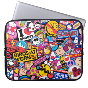 Jordnötter   Mixtape Patch Mönster Laptop Fodral