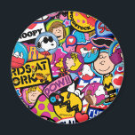 Jordnötter | Mixtape Patch Mönster Magnet<br><div class="desc">Kolla in den här roligten med Peanuts Gang i söta plåster.</div>