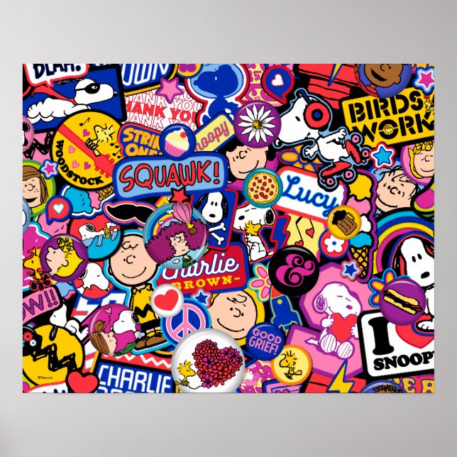 Jordnötter | Mixtape Patch Mönster Poster (Framsidan)