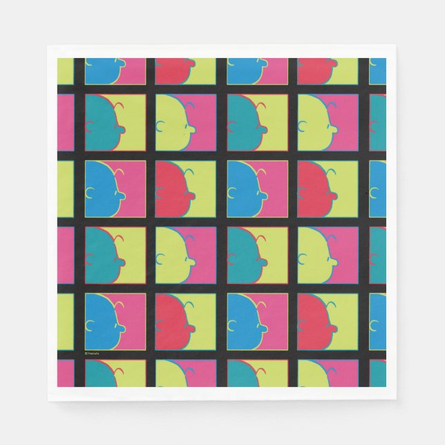 Jordnötter | Modern Pop Art Charlie Brown Pappersservett (Framsidan)