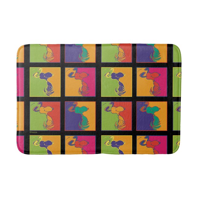 Jordnötter | Modern pop Art Snoopy Badrumsmatta (Framsidan)