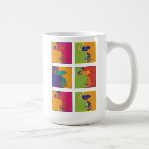 Jordnötter   Modern pop Art Snoopy Kaffemugg