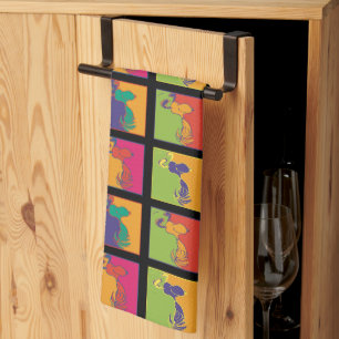 Jordnötter   Modern pop Art Snoopy Kökshandduk