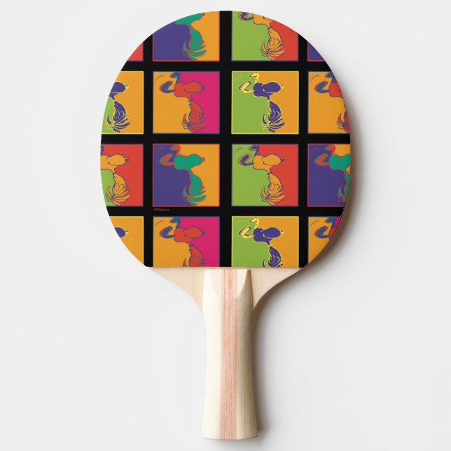 Jordnötter | Modern pop Art Snoopy Pingisracket (Framsidan)