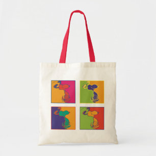 Jordnötter   Modern pop Art Snoopy Tygkasse