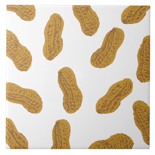 Jordnötter mönster kakelplatta (Framsidan)