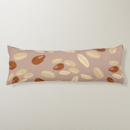 Jordnötter Mönster Kroppskudde