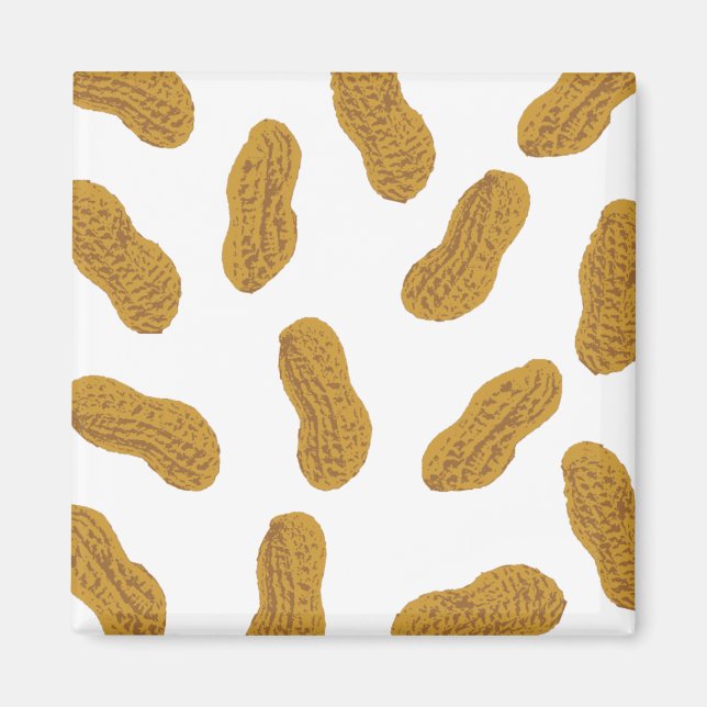 Jordnötter mönster magnet (Framsidan)