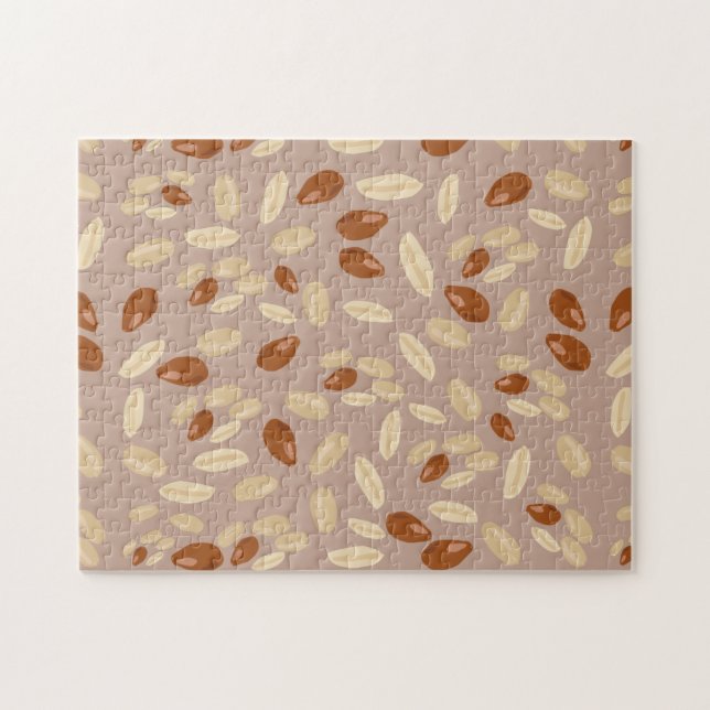Jordnötter Mönster Pussel (Horisontell)