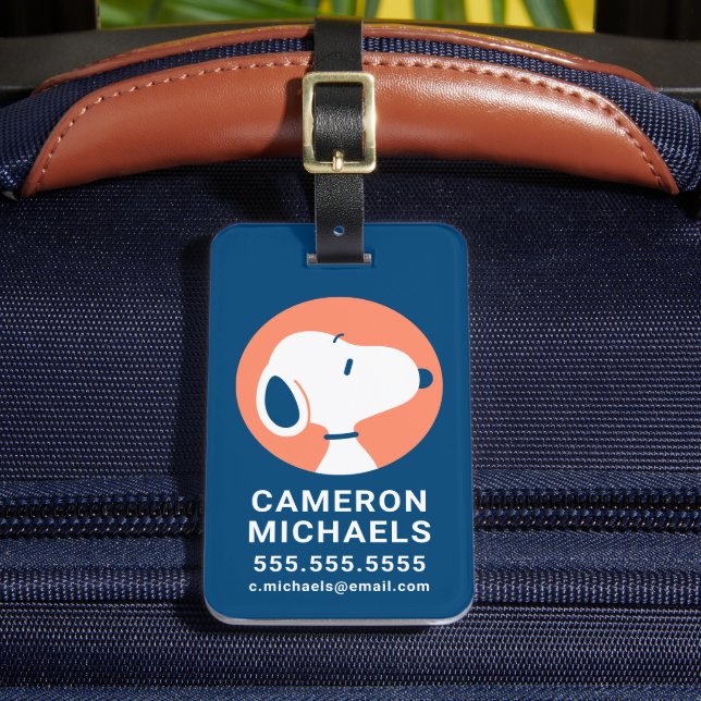 Jordnötter | Mörk blått Dekordrömmar för noopy Bagagebricka (Framsida Insitu 2)