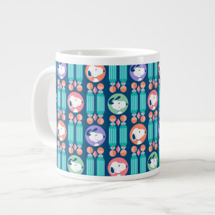 Jordnötter Mörk blått noopy Deco Dreams Mönster Jumbo Mugg