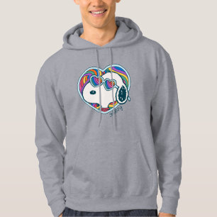 Jordnötter   noopy Heart Rainbow Hoodie